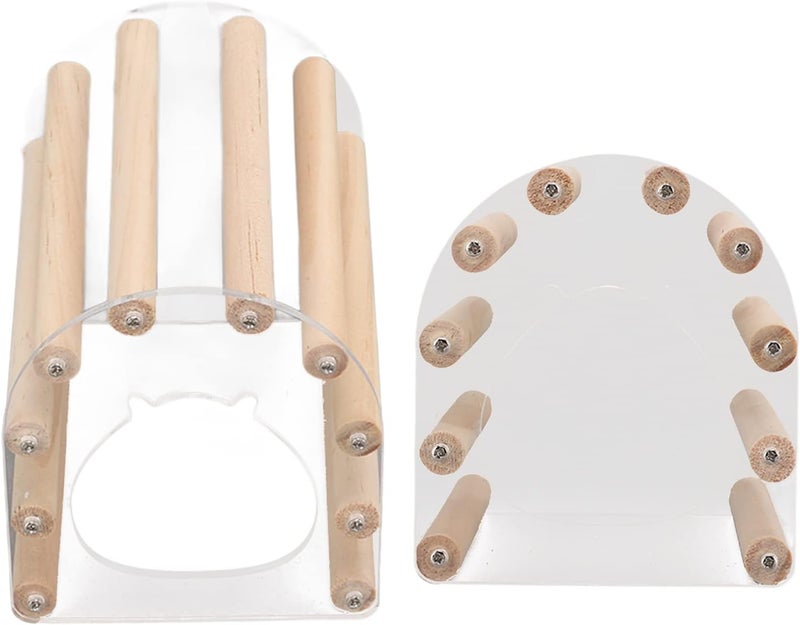Small Acrylic Animal Structure, with Solid and Transparent Parts, for Placement in Animal Cages, Made of Pine Wood and Acrylic, Includes One Item - Image 5