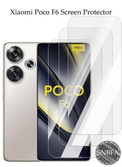 SNBFA 3 PCS Screen Protector for Xiaomi POCO F6 5G Tempered Glass Screen Protecto  - Image 1