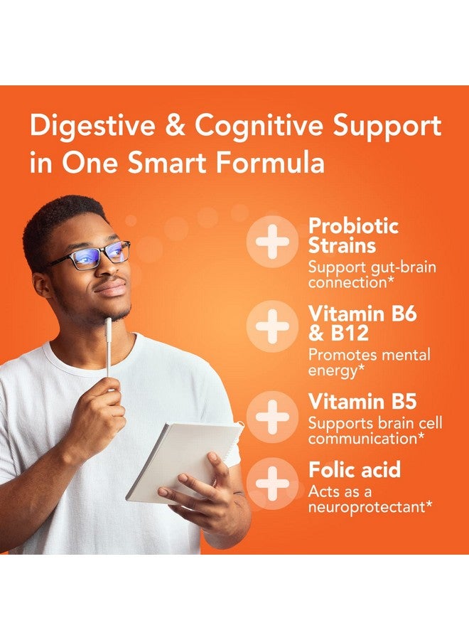 Bio360 Probiotics Cognitive Support Formula Brain Health & Mental Energy With 8 Strains 15 Billion Cfu Vitamin Boost For Women & Men Stable Blister Pack 30 Vegan Supplements - Image 5