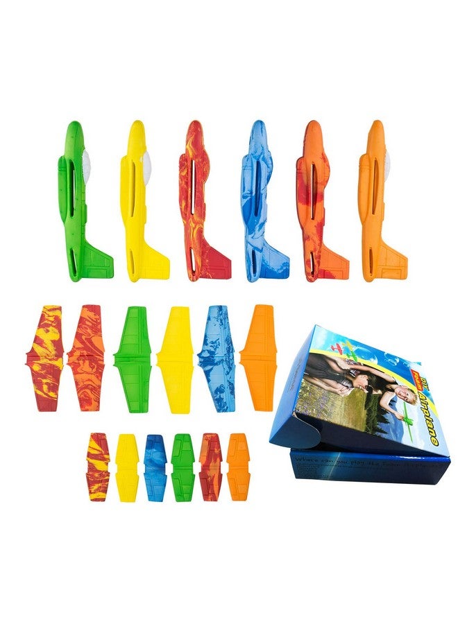US Sense US Sense 6Pcs Foam Airplanes Glider Outdoor Toy -Glider Planes for Kids - Foam Planes for Kids - Perfect Party Favor or Goodie Bag Toy - Fulfill Your Child's Aviation Dreams  - Image 2