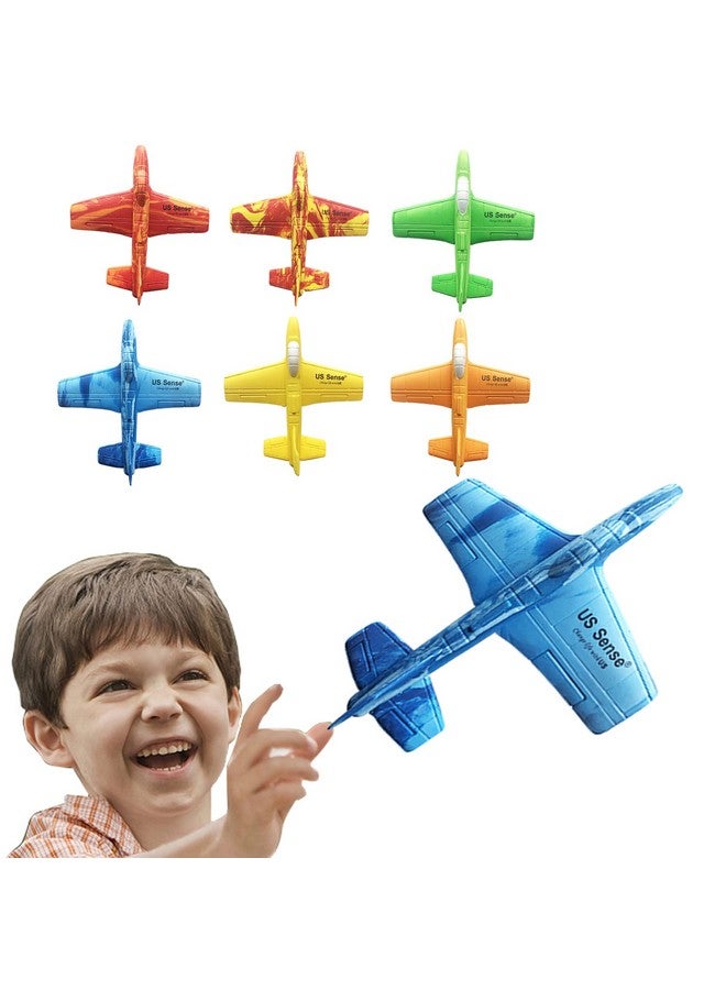 US Sense US Sense 6Pcs Foam Airplanes Glider Outdoor Toy -Glider Planes for Kids - Foam Planes for Kids - Perfect Party Favor or Goodie Bag Toy - Fulfill Your Child's Aviation Dreams  - Image 1