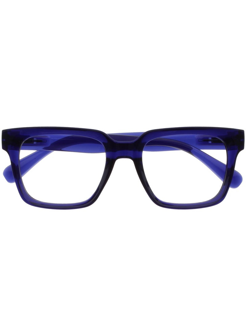 OPULIZE نظارات قراءة لحجب الضوء الأزرق ERA للنساء والرجال، إطار كبير مع حماية UV400 وخصائص مضادة للانعكاس والتوهج، نظارات كمبيوتر زرقاء إنديغو +0.00 (عبوة من 1) - Image 1