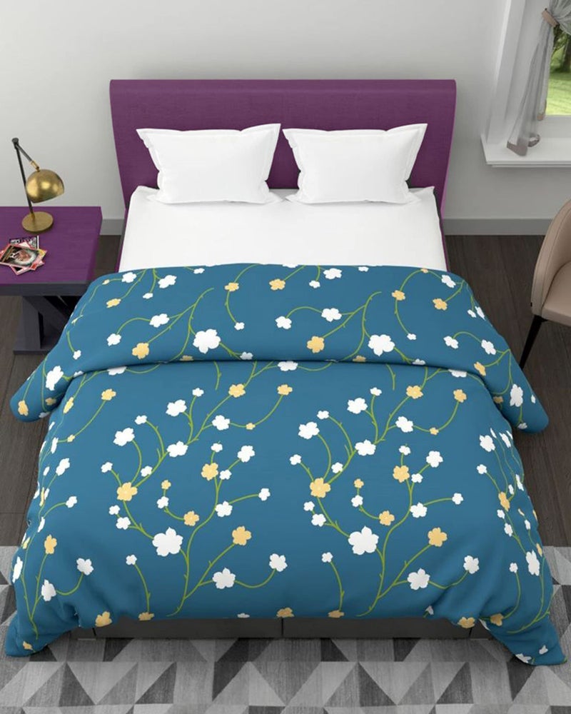 KEA All-Weather Microfiber Double Bed Printed Comforter, 200 GSM|Size - 85x95 Inch|Comforter Double - Image 1