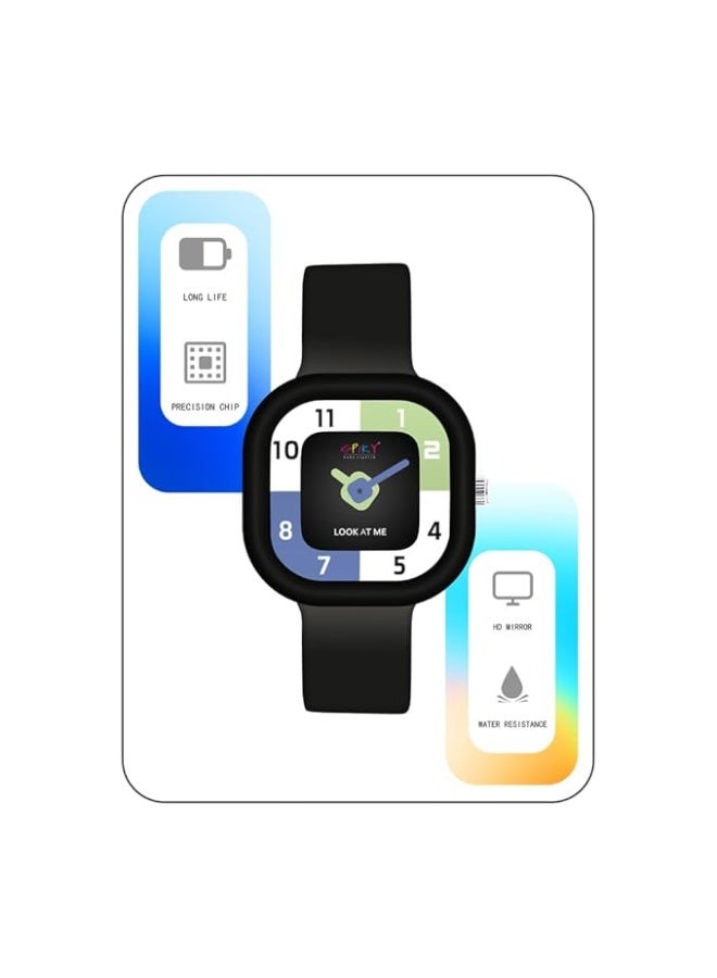SPIKY Analog Watch for Kids | Water Resistant, Scratch Proof & Lightweight | Durable Silicone Strap | Unisex Best Birthday Gift | Analogue Wrist Watches for Girls & Boys | Age 3-10 yrs - Image 2