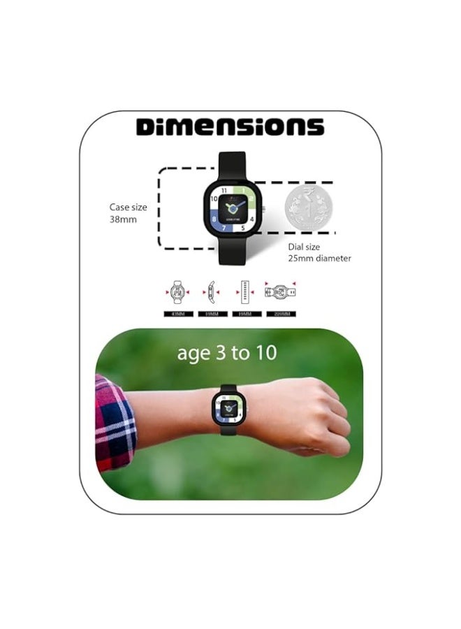 SPIKY Analog Watch for Kids | Water Resistant, Scratch Proof & Lightweight | Durable Silicone Strap | Unisex Best Birthday Gift | Analogue Wrist Watches for Girls & Boys | Age 3-10 yrs - Image 4