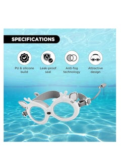 ENDLESS  EL1003 Children Swimming Goggle with Anti-Fog and UV Protection | Material : Silicon, PU | Attached Ear Buds and Adjustable Strap | Soft Silicone Gasket for Leak Proof | Hard Case  - Image 2