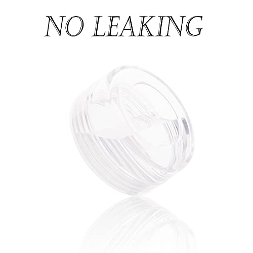 ZEJIA 10 Gram Sample Containers, 40 Count Cosmetic Containers with Lids, Refillable Empty Sample Jars, Small Plastic Containers with Lids (Clear) - Image 4