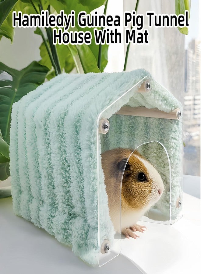 Hamiledyi Guinea Pig Hideout Tunnel Rabbit Hide House Detachable Hideaway for Hamster Bunny Chinchilla Hedgehog Small Animal (Blue) - Image 2