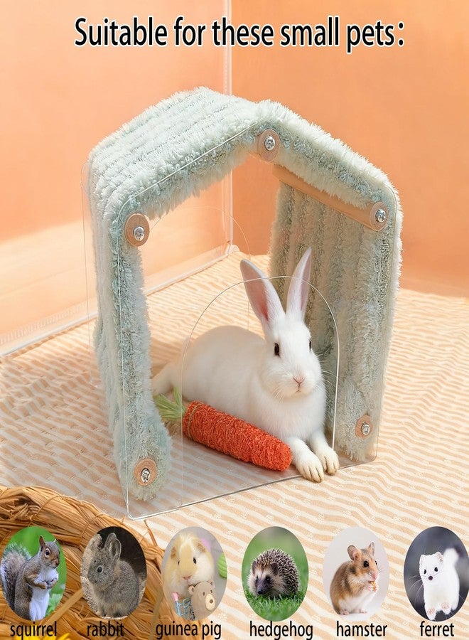 Hamiledyi Guinea Pig Hideout Tunnel Rabbit Hide House Detachable Hideaway for Hamster Bunny Chinchilla Hedgehog Small Animal (Blue) - Image 4