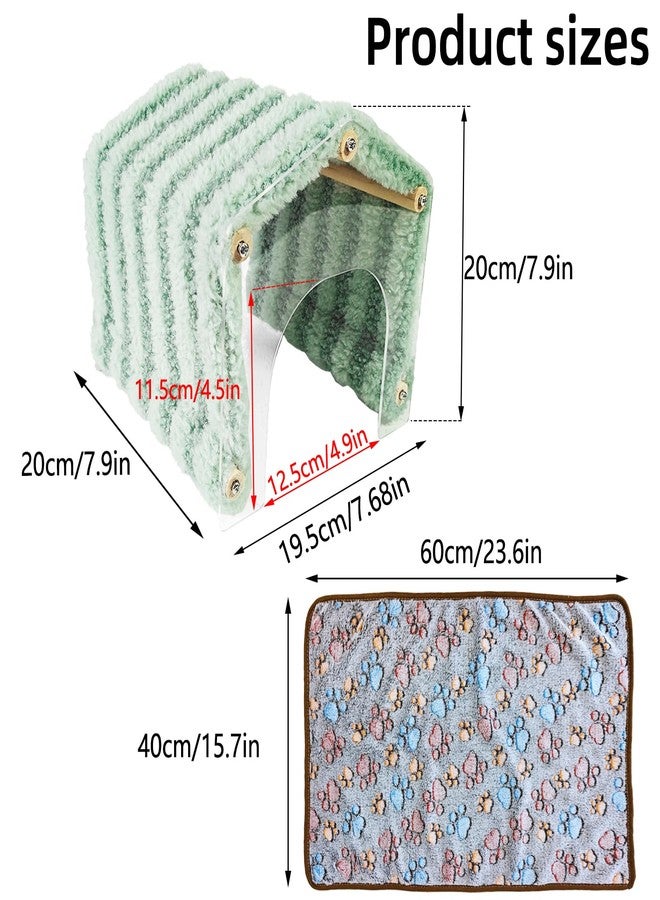 Hamiledyi Guinea Pig Hideout Tunnel Rabbit Hide House Detachable Hideaway for Hamster Bunny Chinchilla Hedgehog Small Animal (Blue) - Image 5