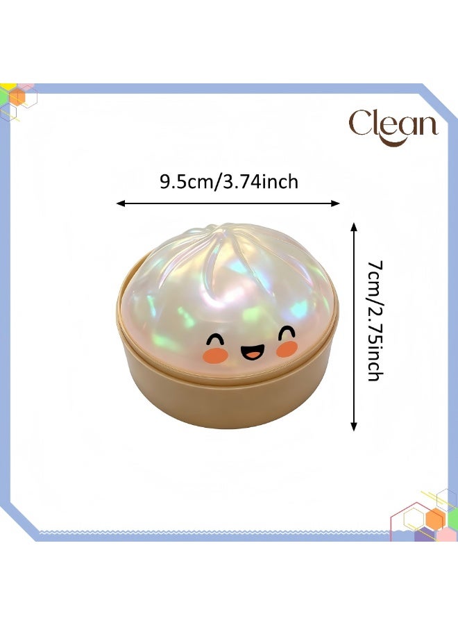 Clean Glitter Dumpling Squishy -  8Colors Dumplings Squishy Toy, More Surprises Giant Glitter Dumpling, Giant Dumpling Squishy, Mega Rainbow Dumplings, Cute Anxiety Relief Fidget Dumpling, Soft Squeeze Decompression Dough for Adults - Image 5