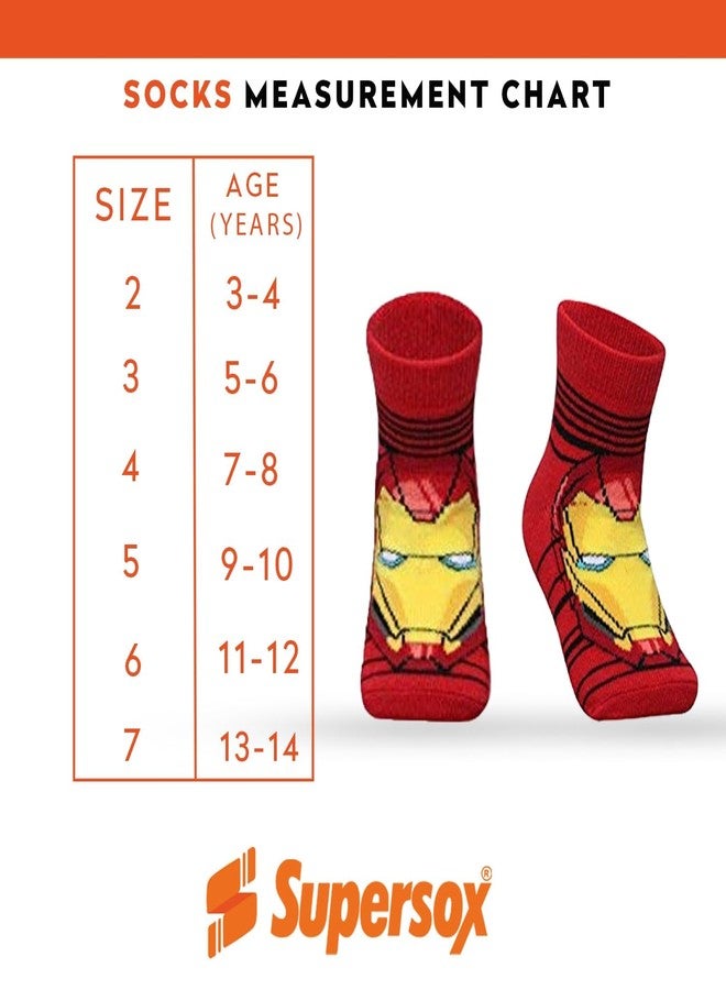Supersox Ankle Disney Character Socks for Kids, Made with Breathable, Anti Odour & Moisture Absorbent Combed Cotton with a Extra Durable Welt, Ideal For All Day Wear (Pack Of 5) - Image 3