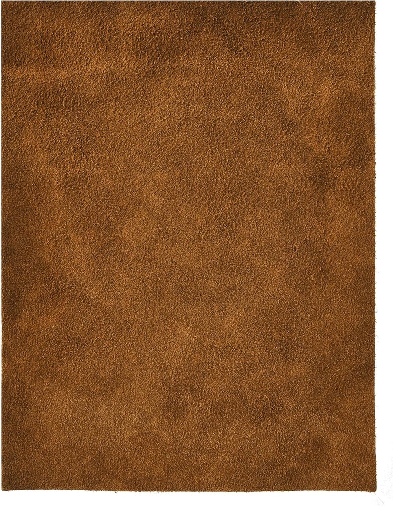 Realeather SS08112002 Suede Leather Sheet for Crafting 34oz Medium Brown 1Piece - Image 2