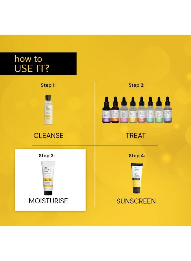 Deconstruct Brightening Face Cream | 5% Niacinamide + 1% Kojic Acid + 5%Vitaminc + Vitamine | For Dark Spots And Uneven Skin Tone | 50 Gm Each | Pack Of 2 - Image 4