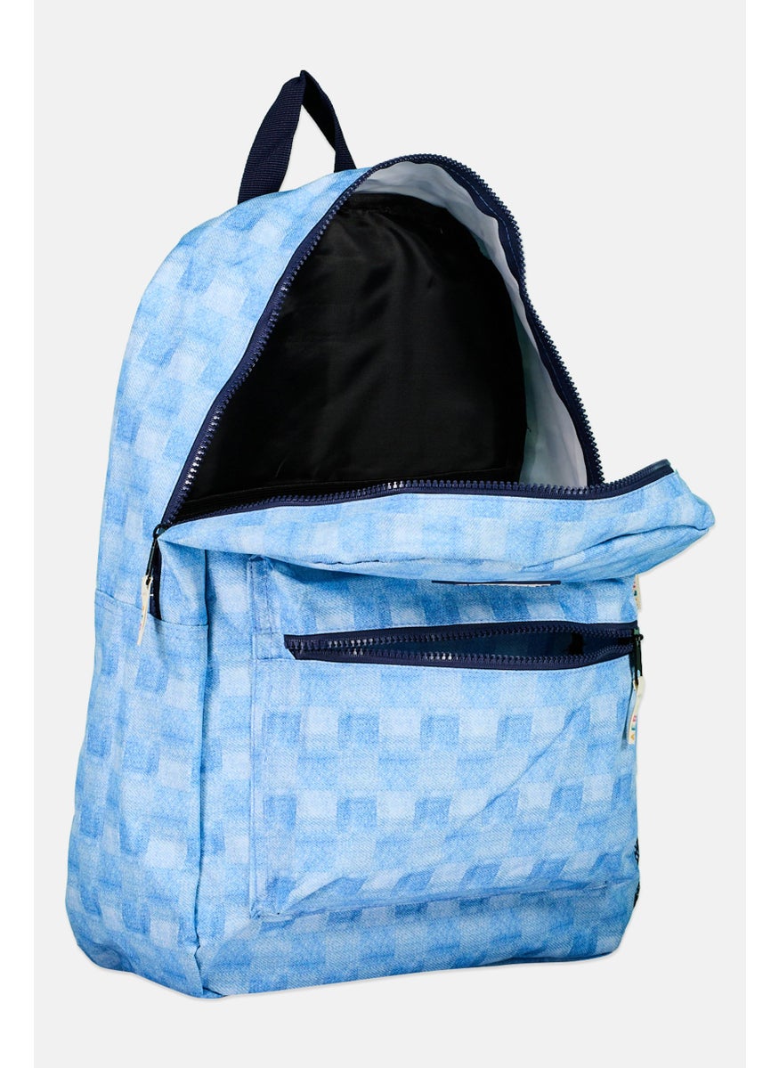 Aeropostale Women Brand Logo Backpack 43 H x 32 L x 13 W cm, Blue Combo  - Image 2
