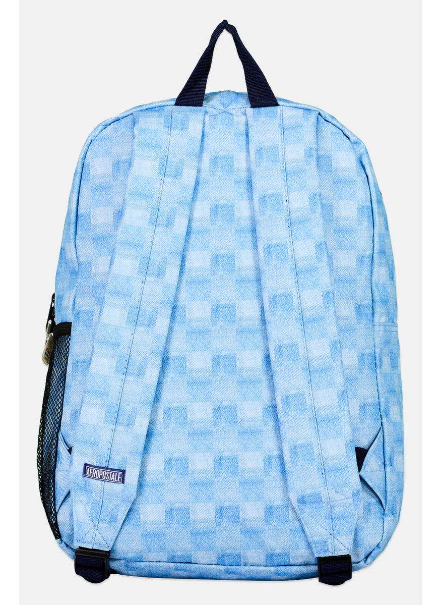 Aeropostale Women Brand Logo Backpack 43 H x 32 L x 13 W cm, Blue Combo  - Image 3