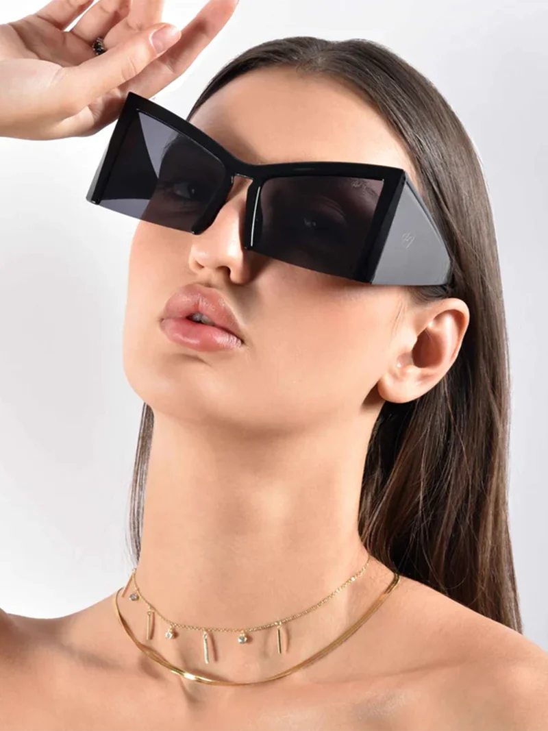Woggles  Red Pappy Stellara Cateye Black Sunglasses  | Best Price UAE