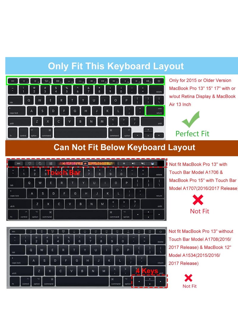 Generic - US Keyboard Keycaps Keys Full Set of US Replacement Keycaps for MacBook Pro 13" 15" A1425 A1502 A1398 2012-2015 Year for MacBook Air 13" A1369/A1466 2011-2017 Year - Image 1