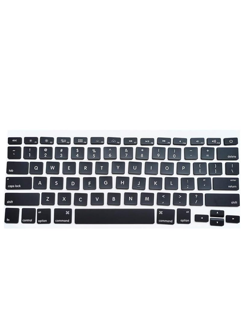 Generic - US Keyboard Keycaps Keys Full Set of US Replacement Keycaps for MacBook Pro 13" 15" A1425 A1502 A1398 2012-2015 Year for MacBook Air 13" A1369/A1466 2011-2017 Year - Image 1