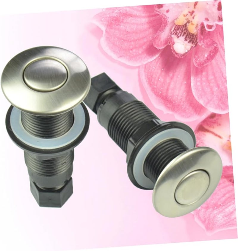 2 قطعة مفتاح ضغط هوائي يعمل بالهواء لمحلل نفايات من الفولاذ المقاوم للصدأ مزود بأنبوب هواء - Image 3