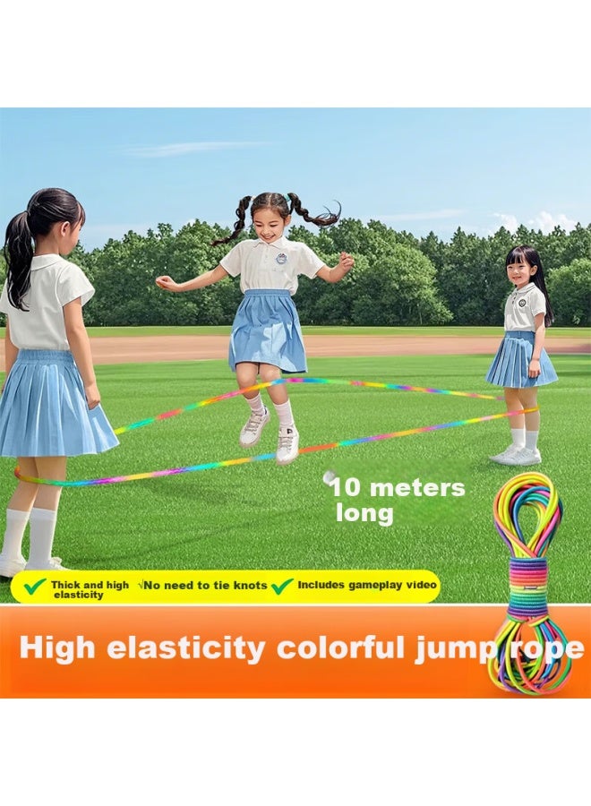 Murcia Jump Rope For Children, 80s Nostalgic Kindergarten High Elasticity Durable Rubber Band For Primary School Students, Traditional Style - Image 1