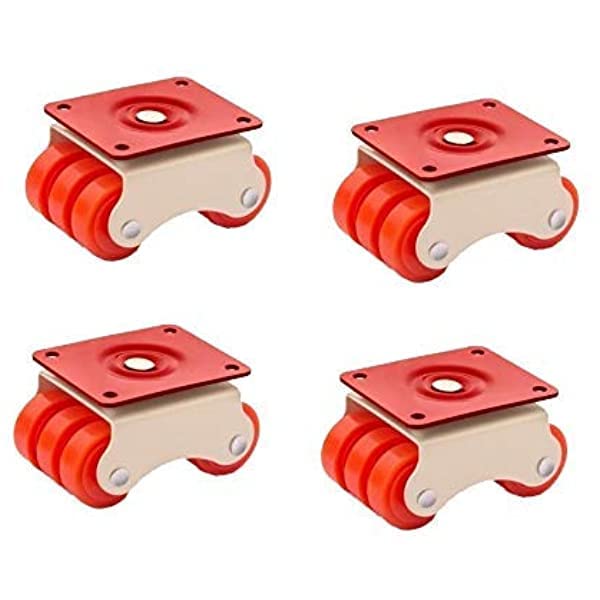 Zarooni Caster Wheels Heavy Duty Furniture Pads Office Furniture Trolley Pack of 6pcs Set 6 - Image 3