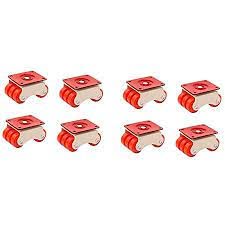 Zarooni Caster Wheels Heavy Duty Furniture Pads Office Furniture Trolley Pack of 6pcs Set 6 - Image 5