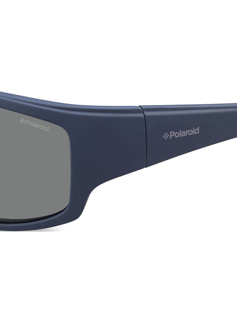 Polaroid نظارة شمسية رياضية مستطيلة/مربعة PLD 7005/S BLUE 63 - Image 3