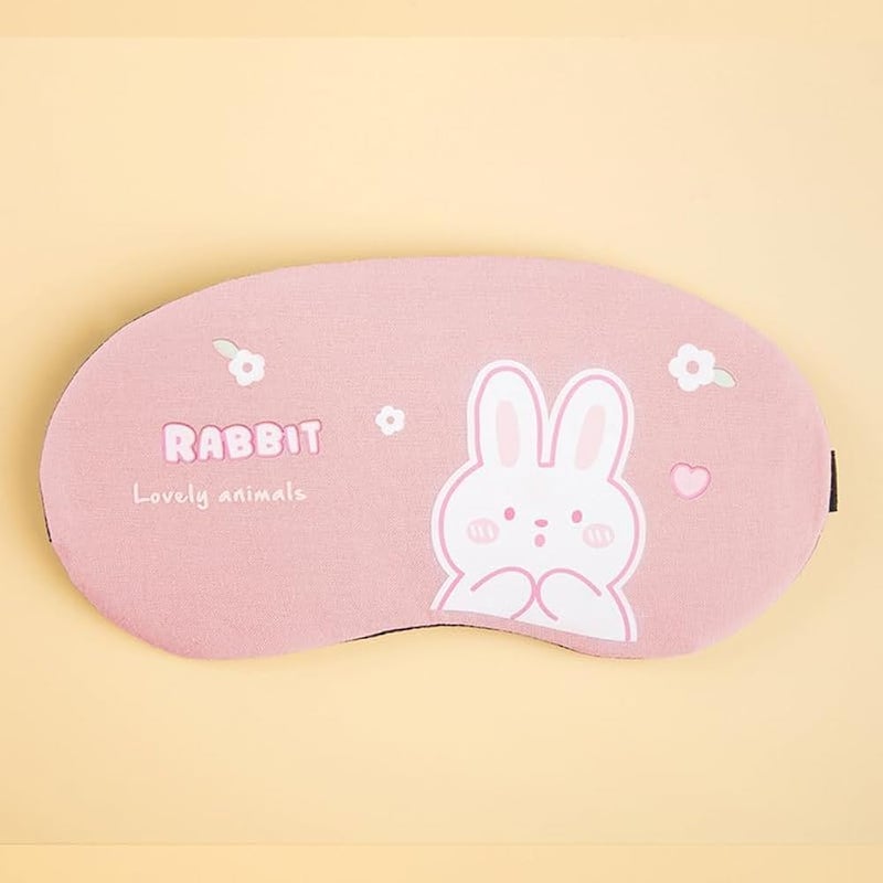 1 Piece Cute Sleep Blindfold Soft Fluffy Cover Eye Blindfold Shield for Travel Sleeping for Eye Mask Sleep Mask with Gel Pack Gel Eye Mask Cold Pads&Cool (Assorted Design) - Image 5