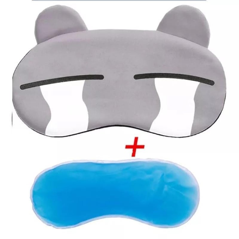 1 Piece Cute Sleep Blindfold Soft Fluffy Cover Eye Blindfold Shield for Travel Sleeping for Eye Mask Sleep Mask with Gel Pack Gel Eye Mask Cold Pads&Cool (Assorted Design) - Image 2