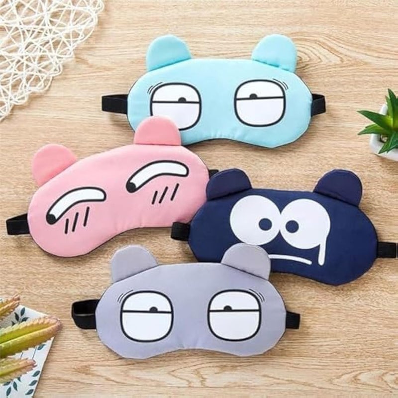 1 Piece Cute Sleep Blindfold Soft Fluffy Cover Eye Blindfold Shield for Travel Sleeping for Eye Mask Sleep Mask with Gel Pack Gel Eye Mask Cold Pads&Cool (Assorted Design) - Image 1