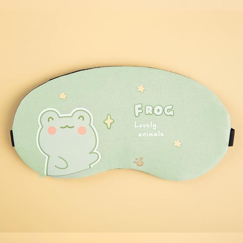 1 Piece Cute Sleep Blindfold Soft Fluffy Cover Eye Blindfold Shield for Travel Sleeping for Eye Mask Sleep Mask with Gel Pack Gel Eye Mask Cold Pads&Cool (Assorted Design) - Image 4