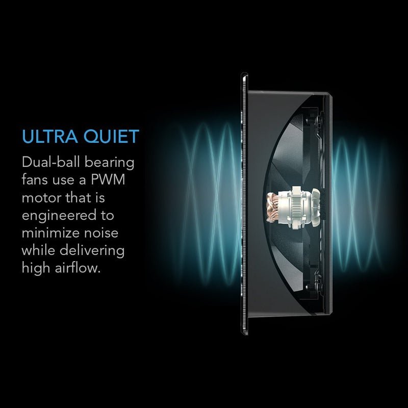 AC Infinity AIRFRAME T7 White, High-Airflow Cooling Fan System 17", Exhaust Airflow, for AV Equipment Rooms, Closets, and Enclosures - Image 4