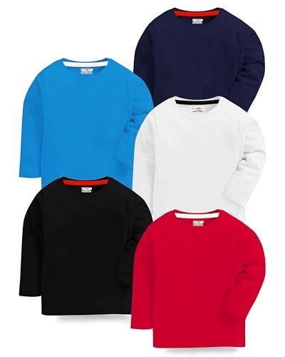 Kuchipoo Boys Regular Fit Full Sleeves Cotton T-Shirts (KUC-TSHRT-561, 15-16 Years, Multi-Colored) - Image 1
