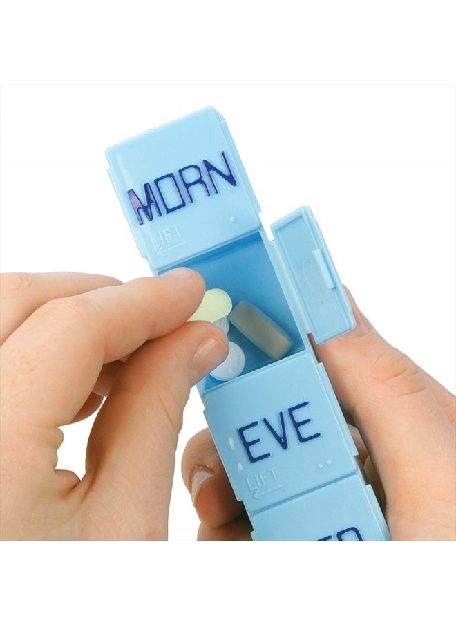 APEX Large 7 Day Weekly Pill Organizer - Weekly Pill Organizer, 4 Times a Day, Easy-Open, Organize Medication or Vitamins  - Image 2