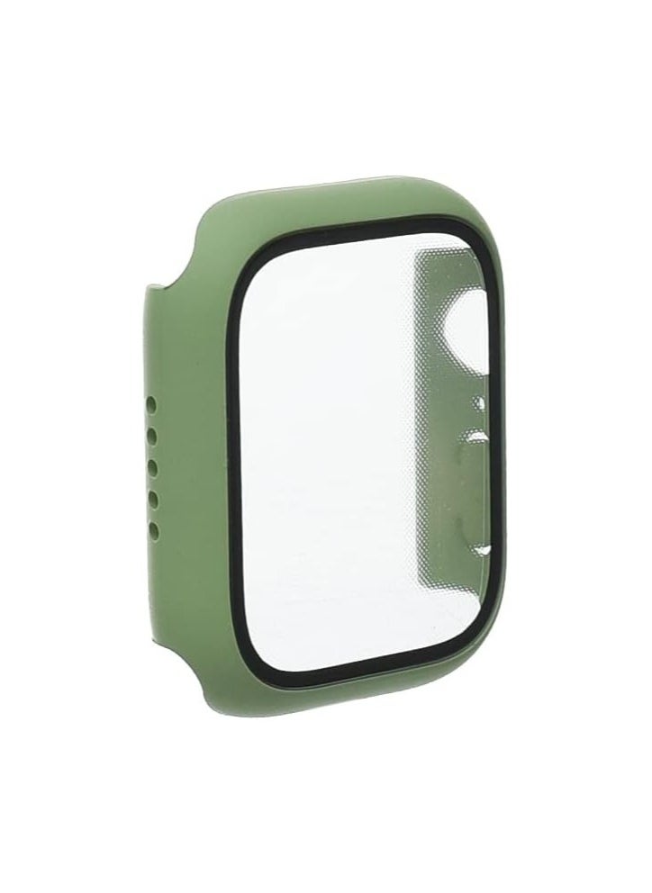 Generic - Classic Smartwatch Tempered Glass Screen Protector Case For Apple Watch Series Se (40mm) - Green - Image 1