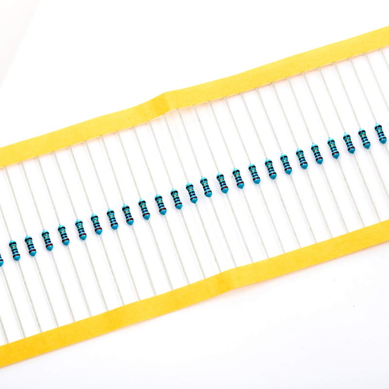 CHANZON 100pcs 1/4W (0.25W) 27 Ω ohm Metal Film Fixed Resistor 0.01 ±1% Tolerance 27R MF Through Hole Resistors Current Limiting Rohs Certificated - Image 4