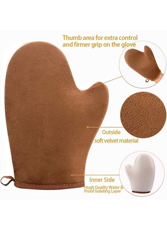 ANSPHIE - Self Tanning Mitt Applicator Mit Sunless Tanning Mitten Self Tanner Mitt Self Tan Mitt Self Tanner Applicator Mitt Tan Applicator Mitt With Thumb Ultra Soft Tanning Glove Self Tanner Gloves - Image 1