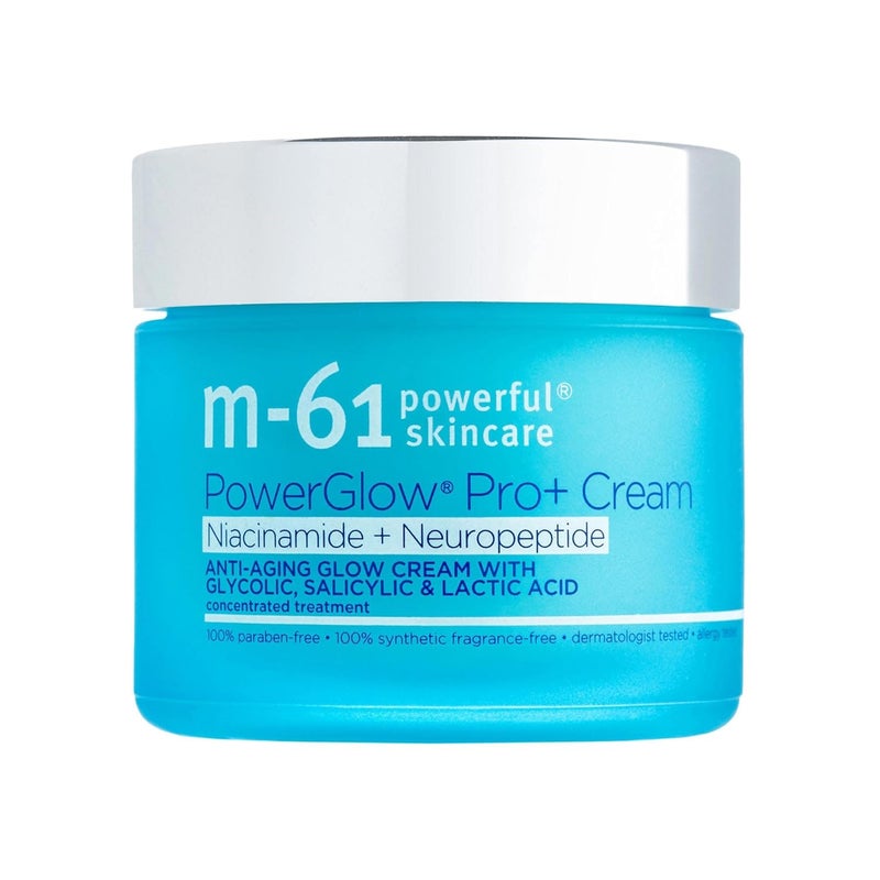 M-61 m61 PowerGlow Pro NiacinamideNeuropeptide Cream  niacinamide and neuropeptide firming and retexturizing cream with glycolic salicylic and lactic acid 