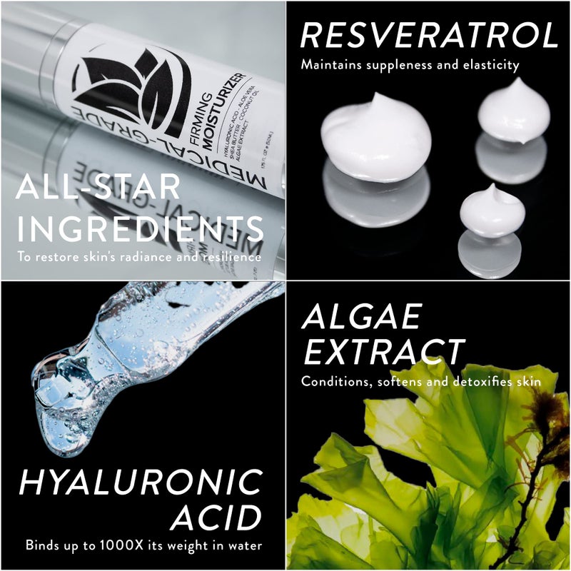 Microderm GLO - Firming Moisturizer, Advanced Hydrating Facial Replenishing Cream, with Hyaluronic Acid, Resveratrol & Natural Botanicals to Restore Skin's Strength, Radiance, and Resilience, 1.75 Oz - Image 3