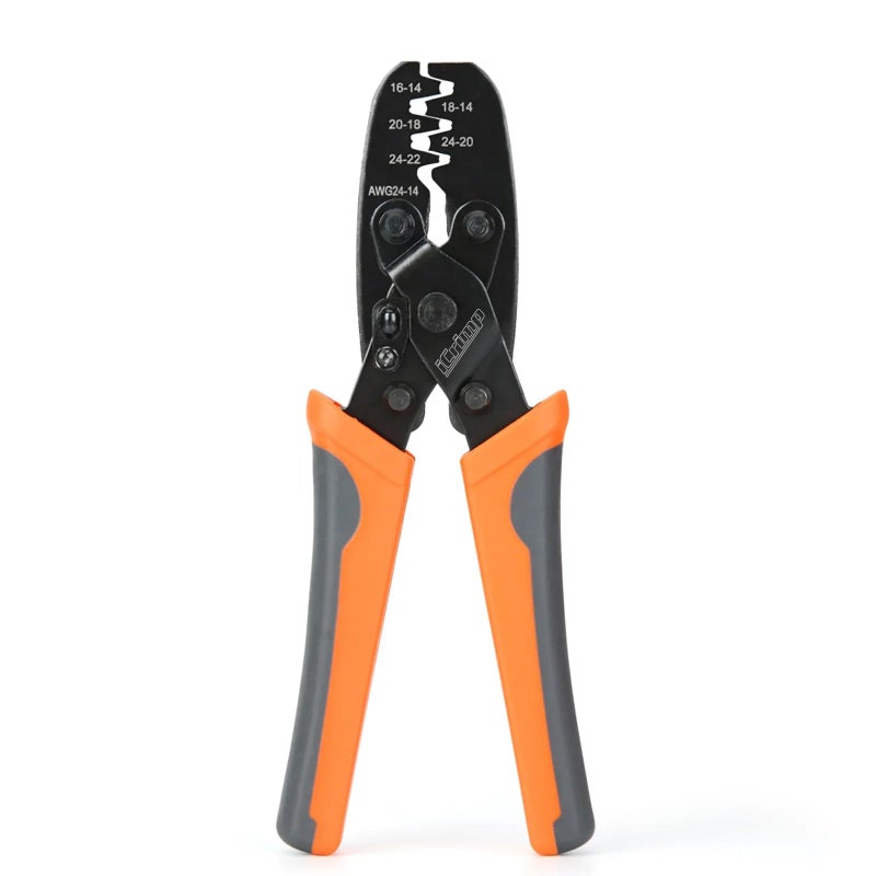 iCrimp Non Insulated Open Barrel Terminal Crimp Tool Wire Crimper for Molex Delphi AMPTyco Harley PCComputer Automotive 2414 AWG