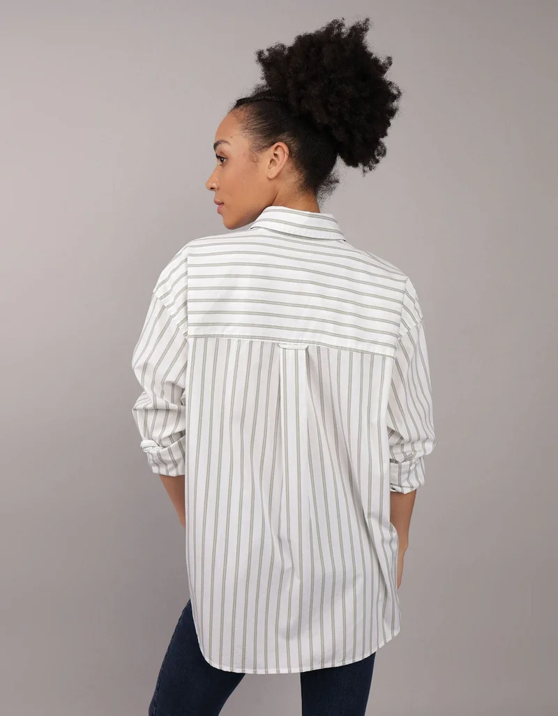 American Eagle AE Oversized Perfect Button-Up Shirt