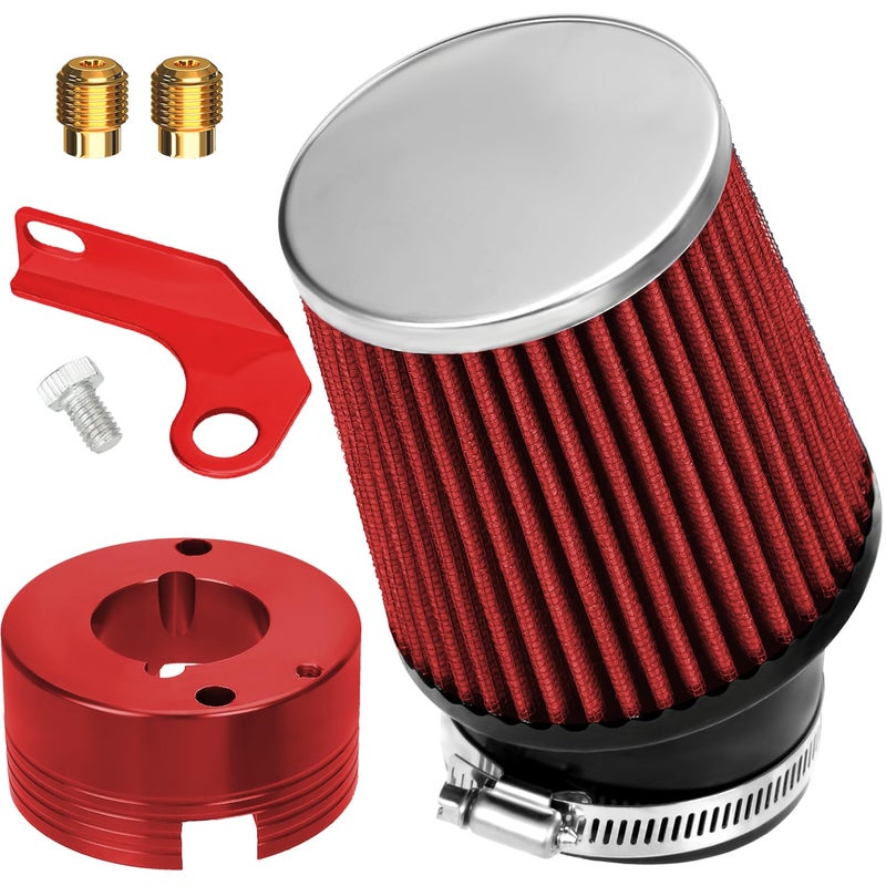 YOXUFA Mini Bike Air Filter Adapter Stage1 Assemly for Predator 301cc 420cc GX340 GX390 11Hp 13Hp Clone OHV Engine Mini Bike Go Kart Golf Cart Lawnmower Water Pump Pressure Washer Parts
