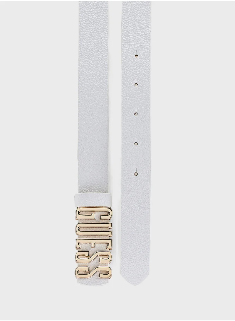 GUESS Logo Detailed  Allocated  Hole Belt