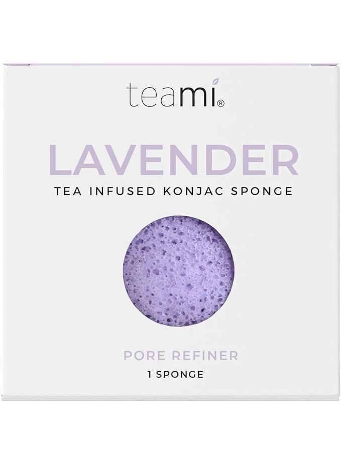 Teami Tea Infused Konjac Sponge (Lavender) - Image 1