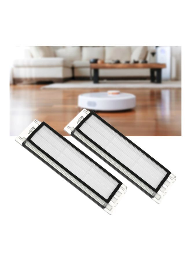 NIBEMINENT 2-Piece Replacement HEPA Filters Accessories For Xiaomi Mi Robotic Vacuum Cleaner H22458 Clear/Black - Image 3