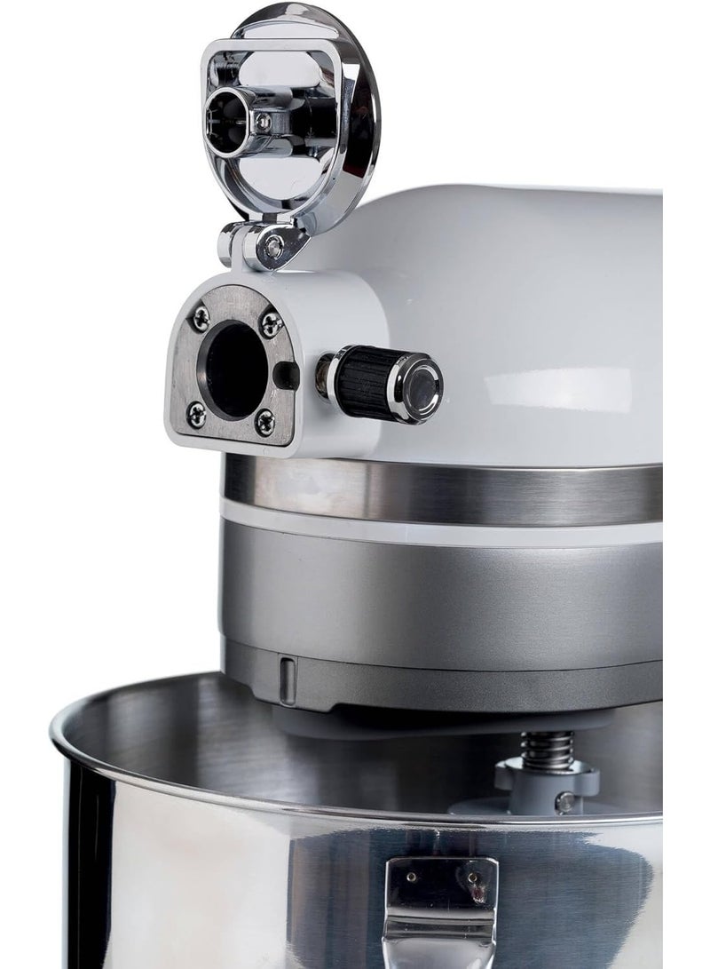 1589 Moderna Planetary Mixer, 1600 Watts, 11 speeds, 5.5 Litres, 3 accessories for kneading, mixing and whipping. White - Image 2