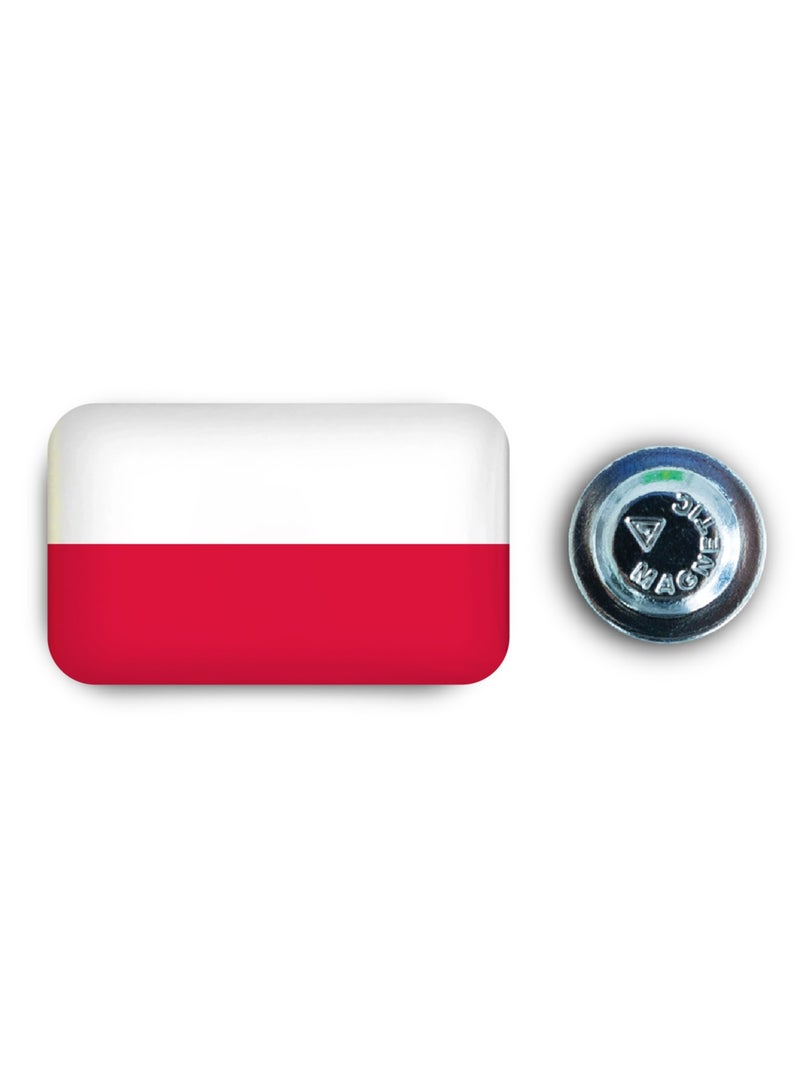 971ميديا شارة مغناطيسية بتصميم علم بولندا - Image 1