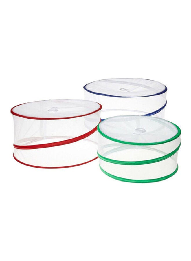 NIBEMINENT 3Pcs Pop Up Food Covers Portable Outdoor Picnic Protection Bug Free multicolour 42*3*42cm - Image 1