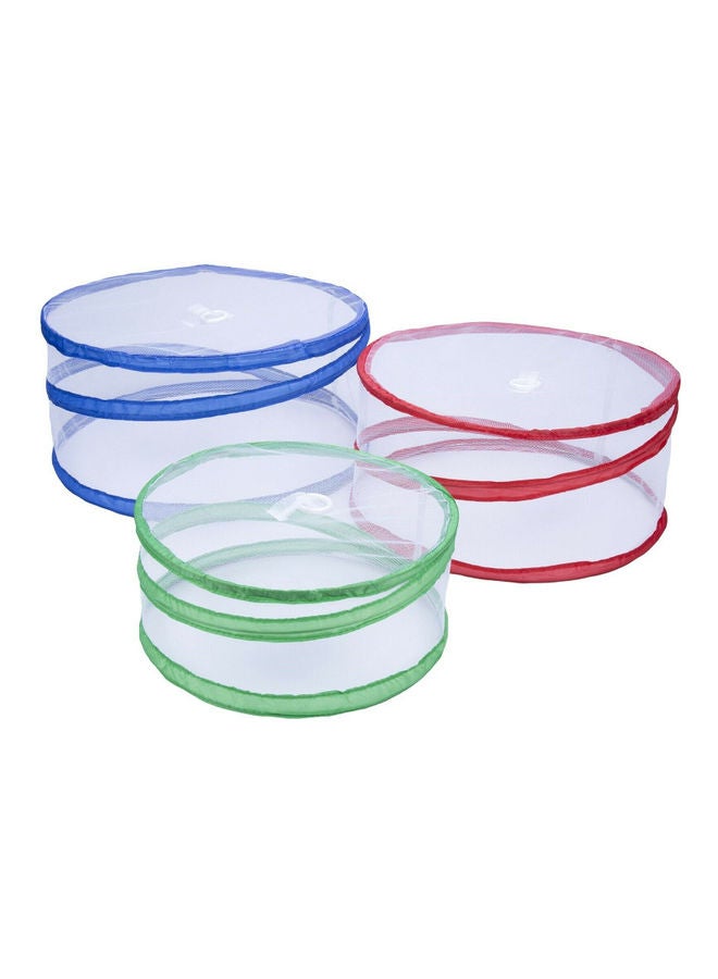 NIBEMINENT 3Pcs Pop Up Food Covers Portable Outdoor Picnic Protection Bug Free multicolour 42*3*42cm - Image 5